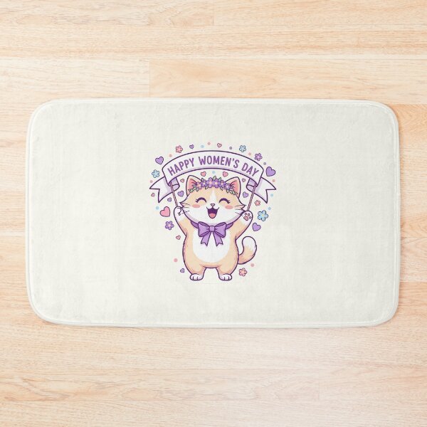 Item preview, Cute Women’s Day Cat designed and sold by HoopeStylee.