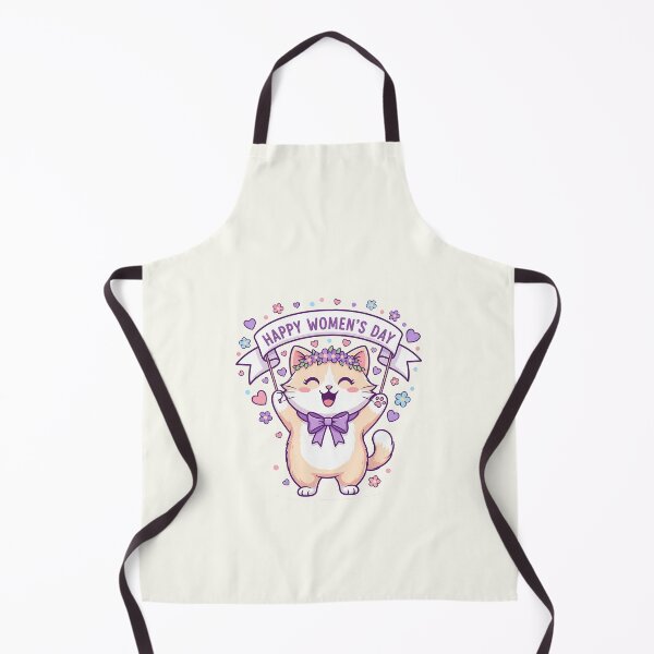 Item preview, Cute Women’s Day Cat designed and sold by HoopeStylee.