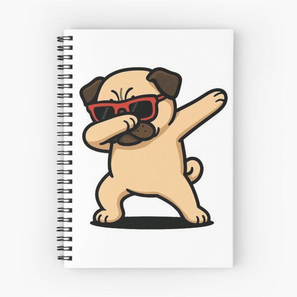 Item preview, Dabbing Pug Meme Funny Dog Sticker designed and sold by crazygoose30.