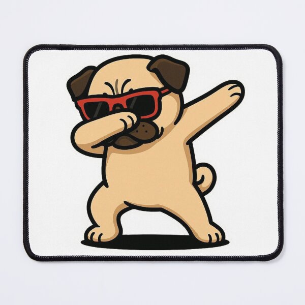Item preview, Dabbing Pug Meme Funny Dog Sticker designed and sold by crazygoose30.