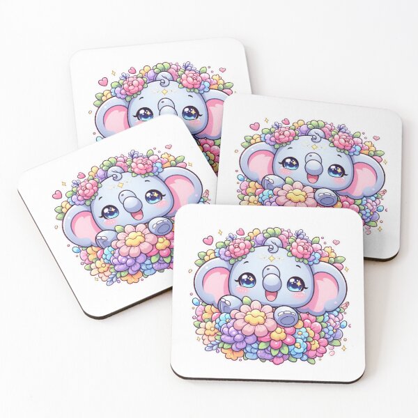 Item preview, Adorable Elephant with Flower Crown Design designed and sold by carestazafeli.
