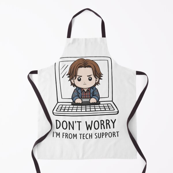 Item preview, “Don’t Worry I’m From Tech Support” Sam Winchester designed and sold by Reyxava.