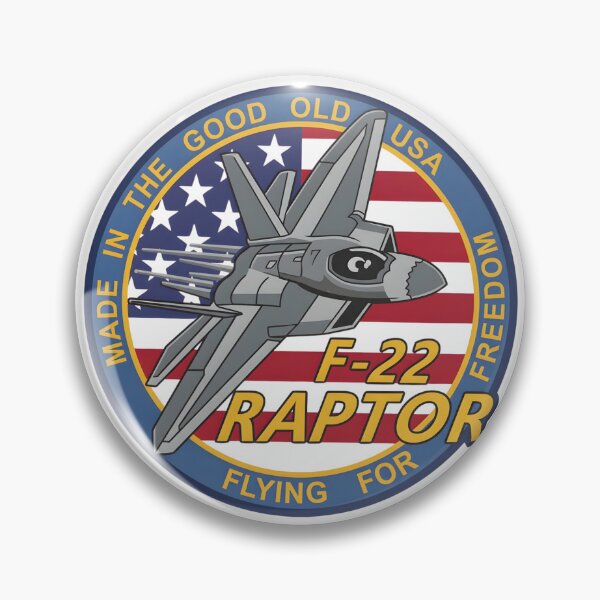 Item preview, Patriotic F-22 Raptor Military Aviation Emblem designed and sold by CharlieDesings.