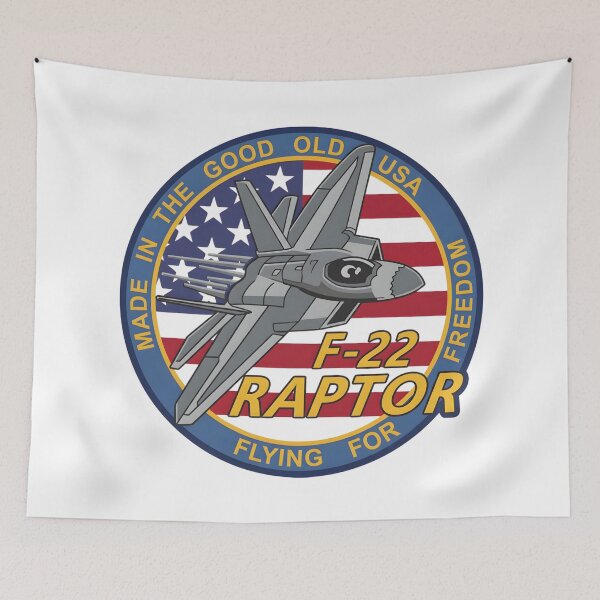 Item preview, Patriotic F-22 Raptor Military Aviation Emblem designed and sold by CharlieDesings.
