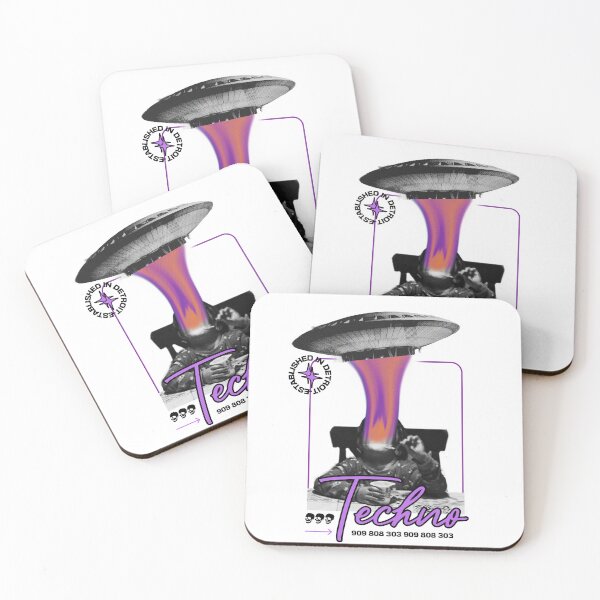 Item preview, TECHNO  - Ufo Minded (Black) designed and sold by Discothreadz.