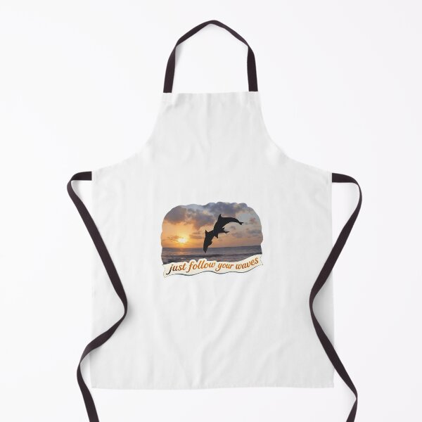 Item preview, Just Follow Your Waves – Dolphin Sunset Motivation designed and sold by MihajloMiX99.