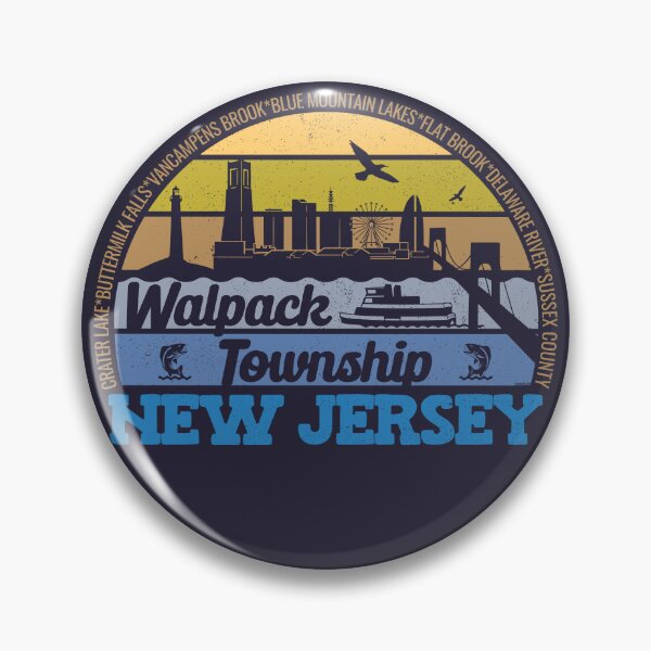 Item preview, Walpack Township New Jersey Sunset Retro Vintage Local Pride Logo designed and sold by CRHPOD20.