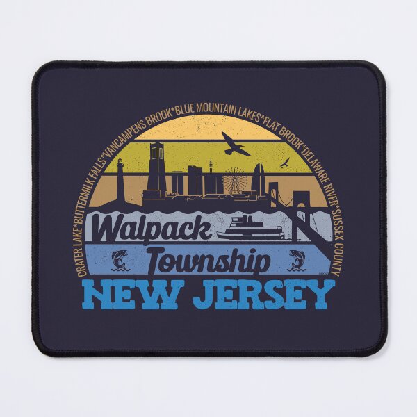 Item preview, Walpack Township New Jersey Sunset Retro Vintage Local Pride Logo designed and sold by CRHPOD20.