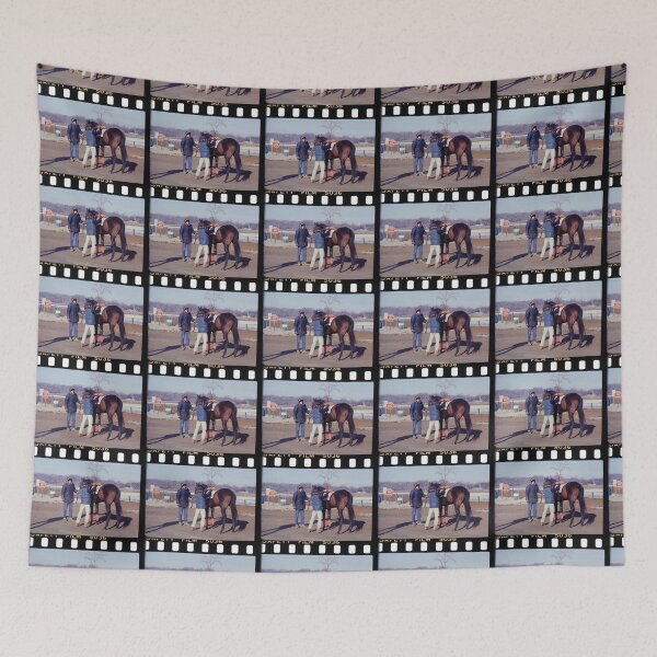 Item preview, C2025 Steve Yellowbear WINTER MORNING AT THE BELMONT PONY TRACK designed and sold by SteveYellowbear.