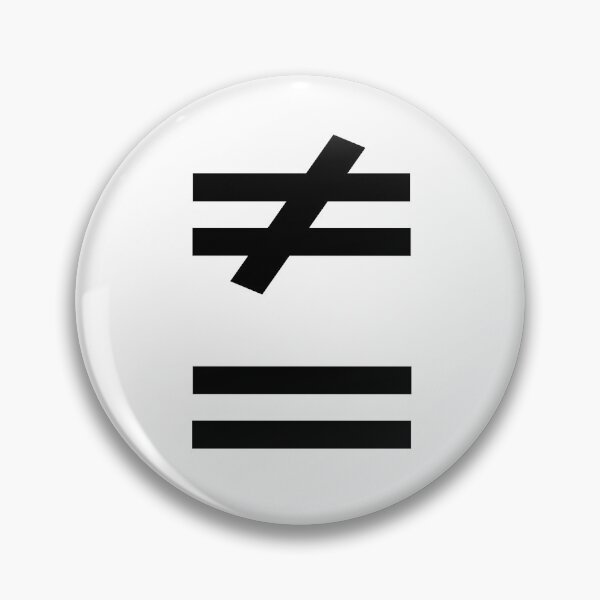 Item preview, Different from Equal | Minimalist Logic designed and sold by NotEqualOfficial.