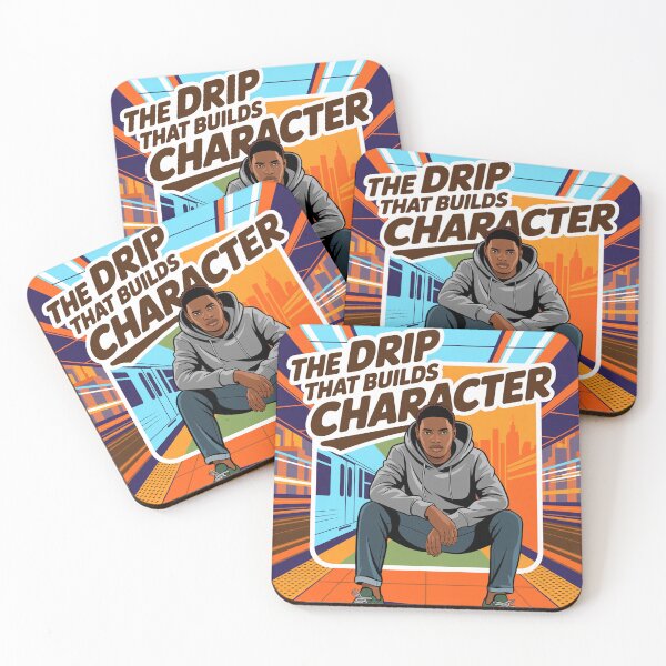 Item preview, Drip That Builds Character T-Shirt | Faith & Flow Apparel | Motivational Christian Streetwear | Positive Mindset Tee for Youth designed and sold by YoungWorldCo.