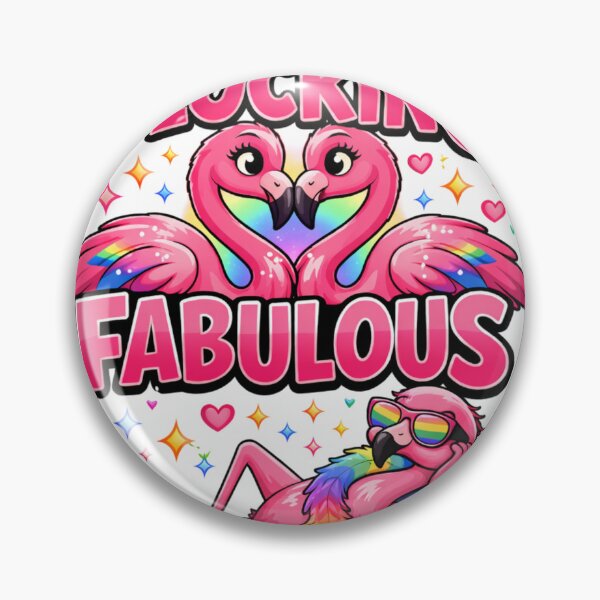 Item preview, Flocking Fabulous Funny Flamingo Pride Shirt – Sassy Gay Flamingo Drag Diva LGBTQ Cartoon Design designed and sold by Endthedisease.