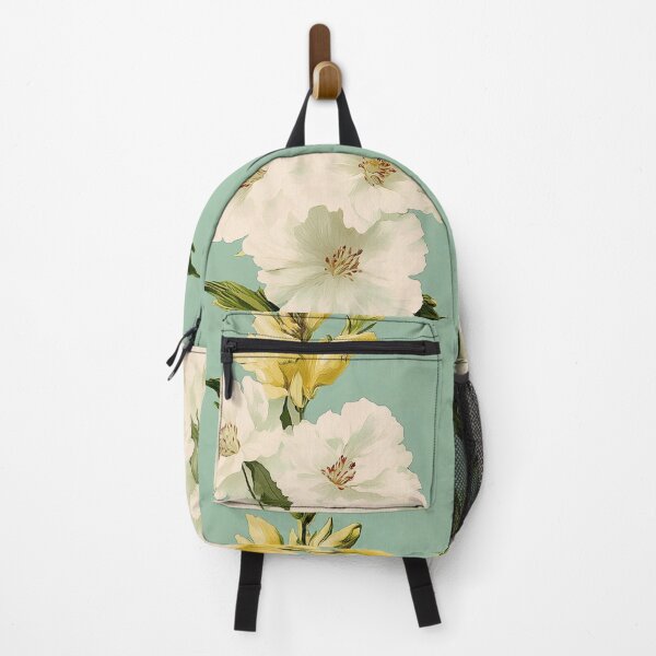 Item preview, White Gladiolus Flower Blooms on Turquoise designed and sold by TheBohemianLark.