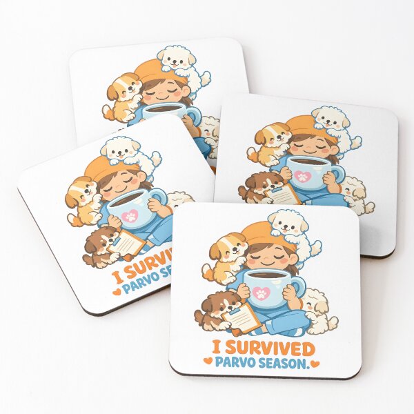 Item preview, I Survived Parvo Season – Funny Vet and Vet Tech Veterinary Clinic Design designed and sold by Bettybee00.