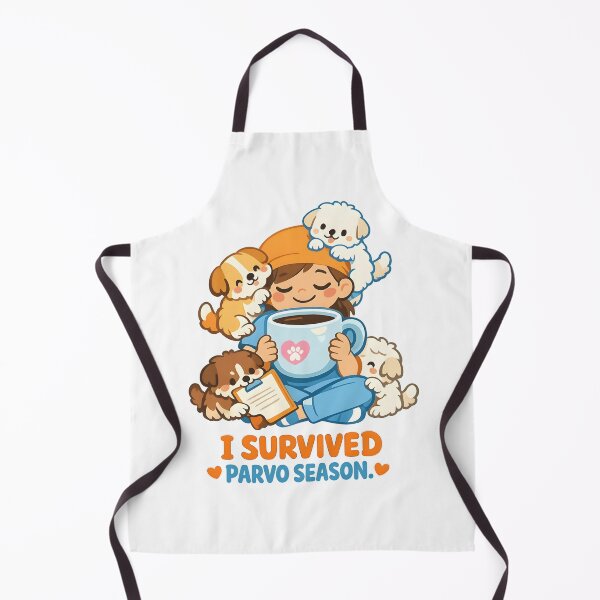 Item preview, I Survived Parvo Season – Funny Vet and Vet Tech Veterinary Clinic Design designed and sold by Bettybee00.
