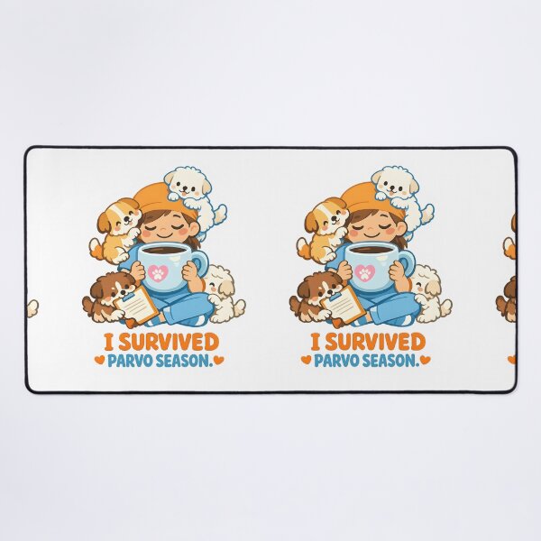 Item preview, I Survived Parvo Season – Funny Vet and Vet Tech Veterinary Clinic Design designed and sold by Bettybee00.