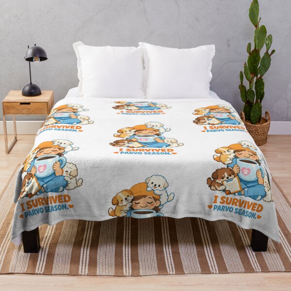 Item preview, I Survived Parvo Season – Funny Vet and Vet Tech Veterinary Clinic Design designed and sold by Bettybee00.