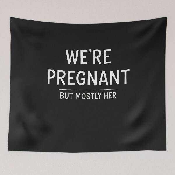 Item preview, We're Pregnant But Mostly Her Funny Pregnancy Announcement designed and sold by Owcomm.