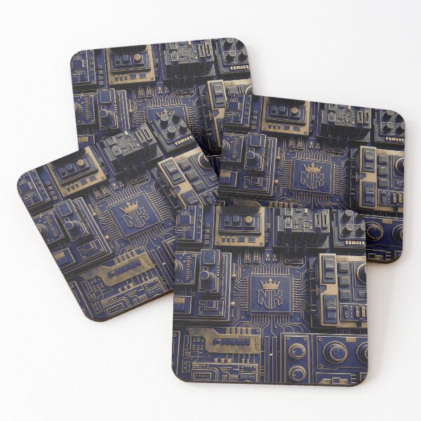 Item preview, NK-Studios Masterboard – Haptic 3D Relief in Blue & Gold designed and sold by NK-Studios .