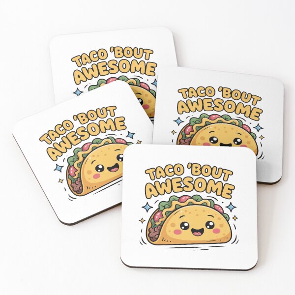 Item preview, Taco Bout Awesome Funny Pun Kawaii Cute Food Lover Humor designed and sold by ZACK ART.