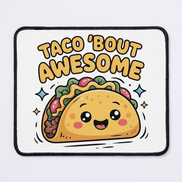 Item preview, Taco Bout Awesome Funny Pun Kawaii Cute Food Lover Humor designed and sold by ZACK ART.