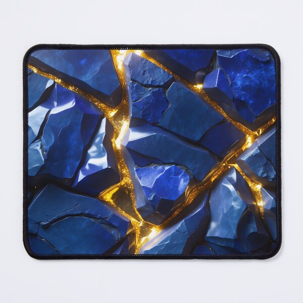 Item preview, 3D Deep Blue & Liquid Gold – 8K Exclusive Edition designed and sold by NK-Studios .