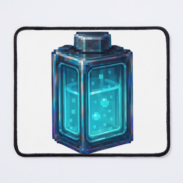 Item preview, Glowing blue pixelated lantern with futuristic design designed and sold by Creative88Art.