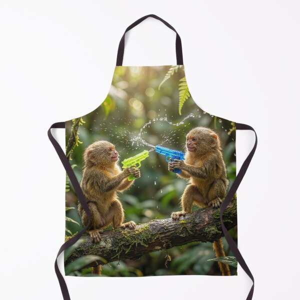Item preview, Boisterous Young Pygmy Marmosets Have Water Fight designed and sold by Tridentulus.