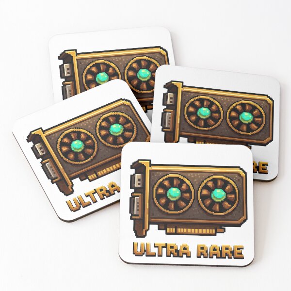 Item preview, Ultra rare pixel art graphics card with glowing fans designed and sold by Creative88Art.