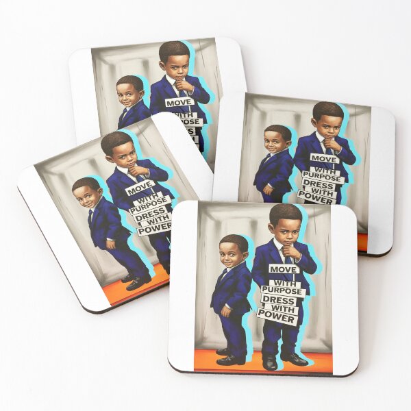 Item preview, Move With Purpose, Dress With Power | Young Leaders Inspirational Artwork | Confidence & Character Wall Art designed and sold by YoungWorldCo.