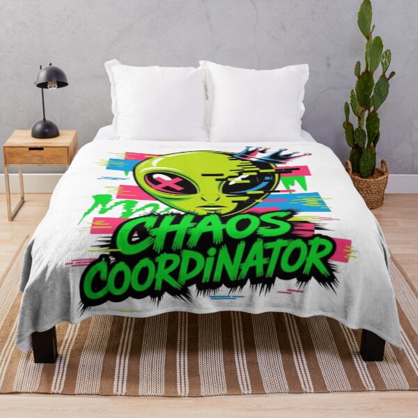 Artikelvorschau, Chaos Coordinator Glitch Alien Streetwear Grafik entworfen und verkauft von NewUSShop.