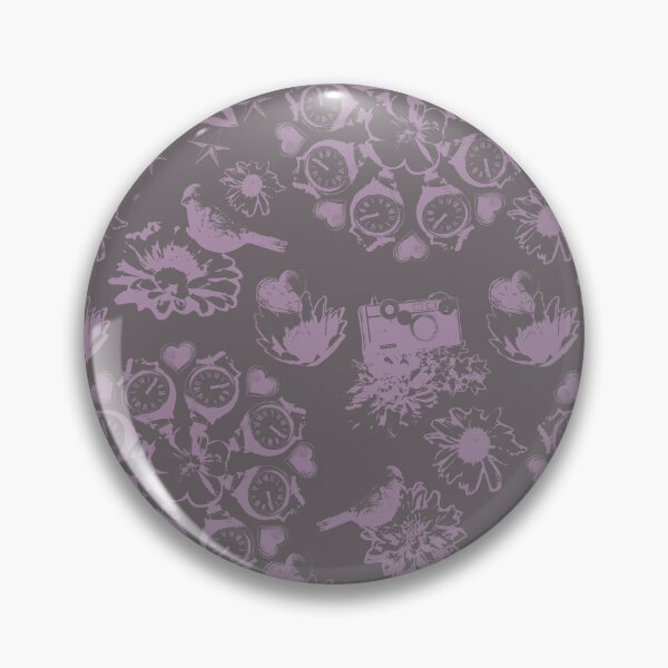 Item preview, Floral Travel Snapshots Mauve on Brown designed and sold by Digitalmyth's Designs.