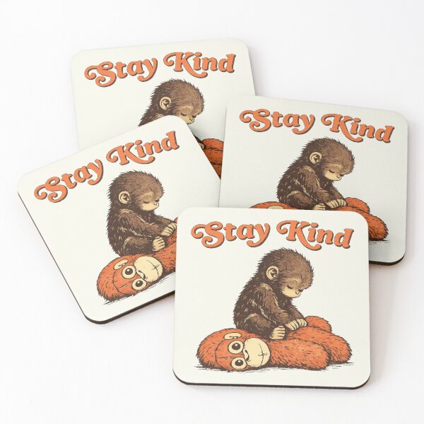 Item preview, Stay Kind Punch Baby Monkey Emotional Plush Toy Viral Emotional Funny Animal designed and sold by Kovav.