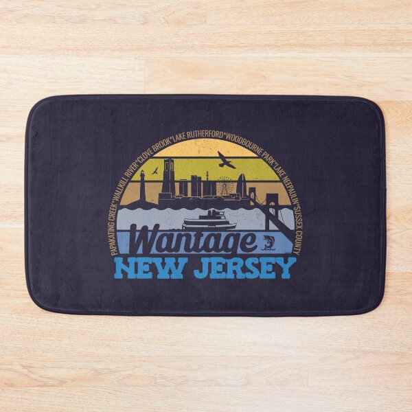Item preview, Wantage New Jersey Sunset Retro Vintage Local Pride Logo designed and sold by CRHPOD20.
