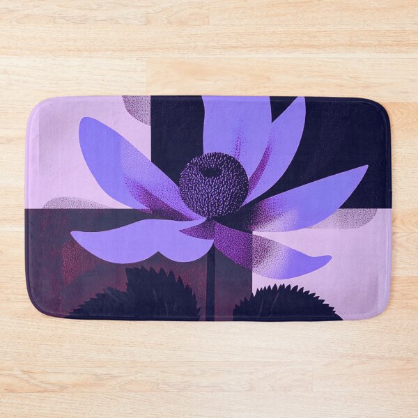 Item preview, Purple Geometric Floral Composition designed and sold by joycrysstudio.