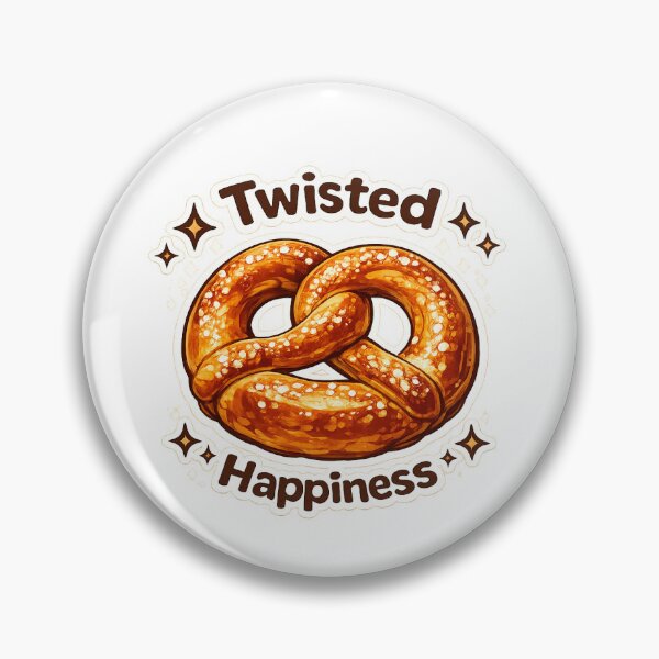 Item preview, Cute Pretzel Sticker – Twisted Happiness Bakery Design designed and sold by .onemoredesign..
