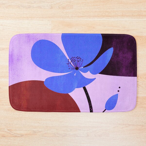 Item preview, Modern Blue Floral Composition designed and sold by joycrysstudio.