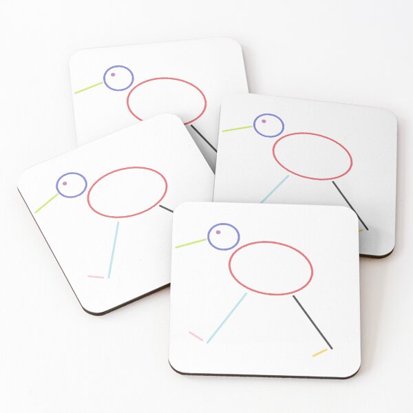Item preview, Rainbow Stick Figure Kiwi designed and sold by LavishFiends.