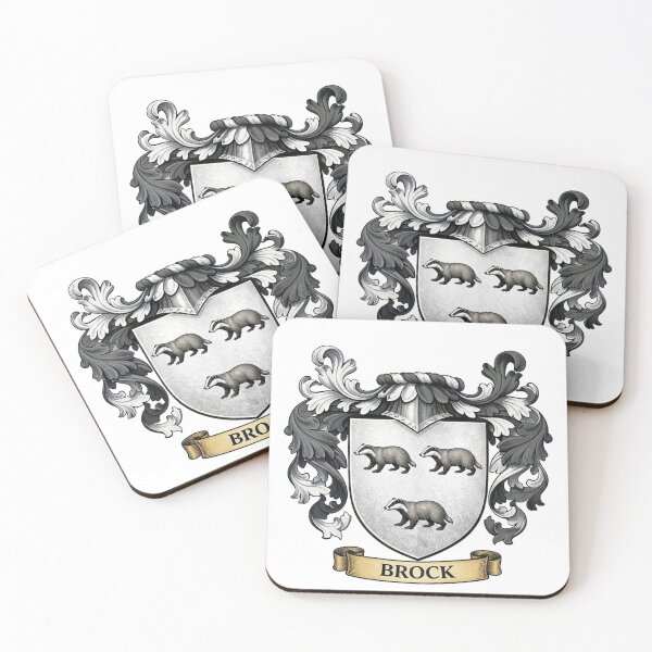 Item preview, The Brock Family Coat of Arms designed and sold by BagTown Clans.