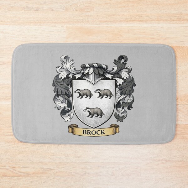 Item preview, The Brock Family Coat of Arms designed and sold by BagTown Clans.