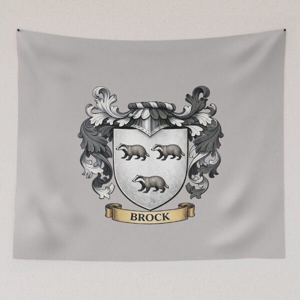 Item preview, The Brock Family Coat of Arms designed and sold by BagTown Clans.