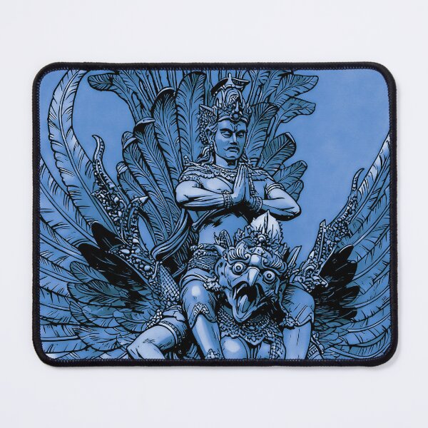 Item preview, blue line art barong bali digital art illustration designed and sold by sabartgunpla.