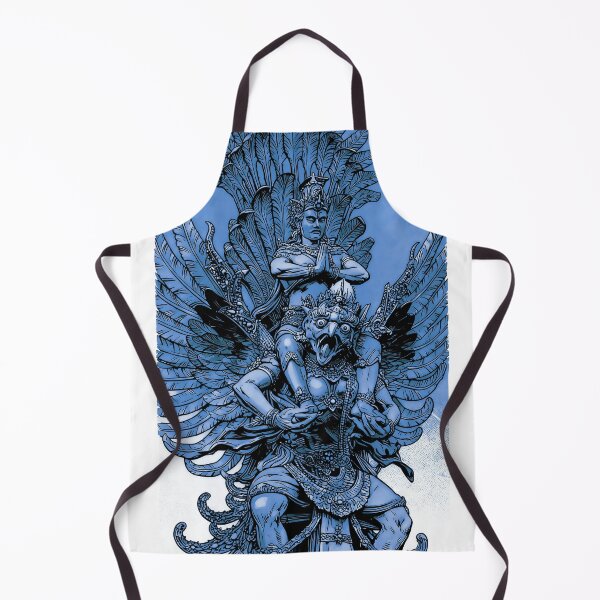 Item preview, blue line art barong bali digital art illustration designed and sold by sabartgunpla.