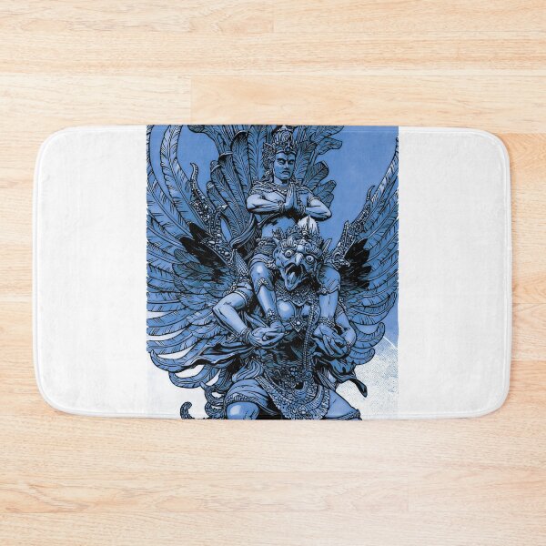 Item preview, blue line art barong bali digital art illustration designed and sold by sabartgunpla.