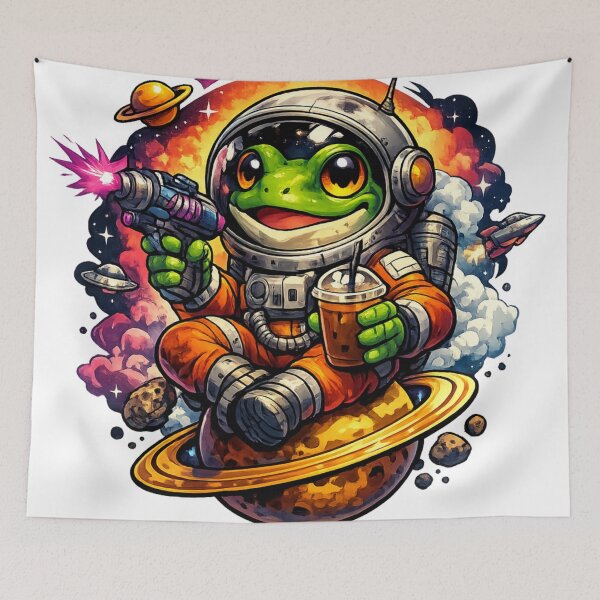 Item preview, Cosmic Frog Space Ranger designed and sold by EpicwaveDesigns.