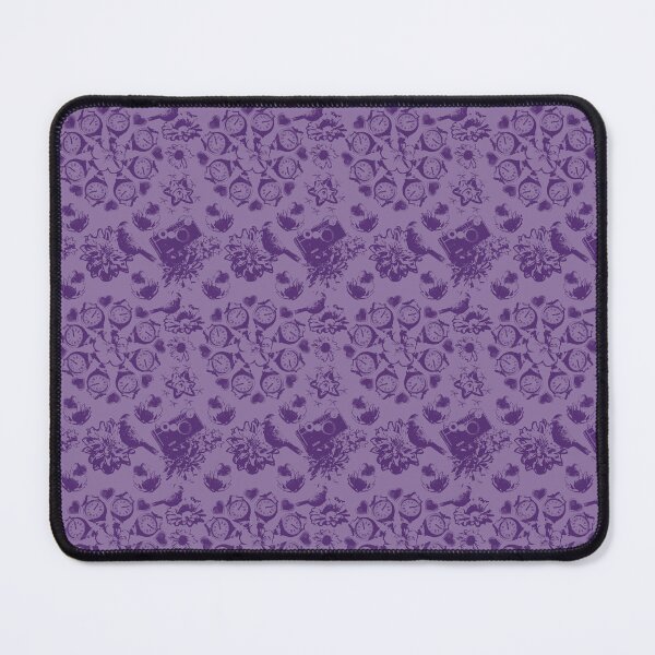 Item preview, Floral Travel Snapshots Clustered Dark on Light Purple designed and sold by Digitalmyth's Designs.