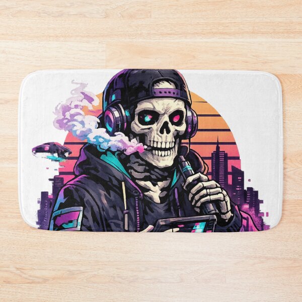 Item preview, Cyberpunk Skeleton Neon Hacker designed and sold by EpicwaveDesigns.