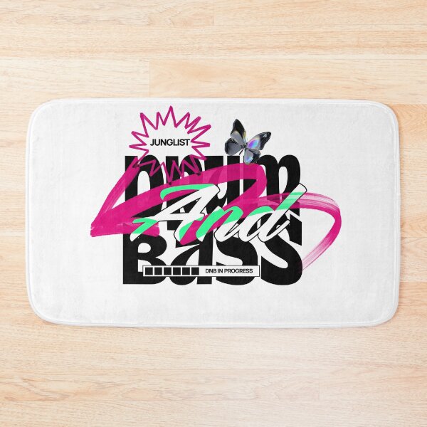 Item preview, DRUM AND BASS  - Butterfly In Progress (Black) designed and sold by Discothreadz.