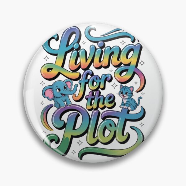 Item preview, Living for the Plot Colorful Retro Typography Cute Animal Graphic designed and sold by NewUSShop.
