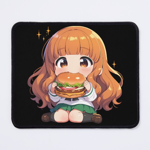 Item preview, Saori Takebe Girls und Panzer Chibi Burger Smile designed and sold by earlobejerk.